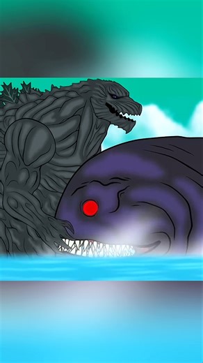 Godzilla fight dark blube 😯