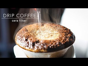 [asmr] drip coffee with cera filter