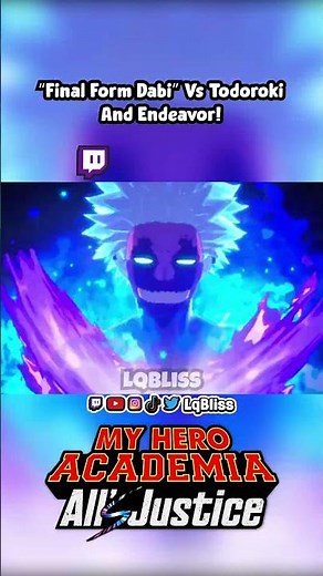 "Final Form Dabi" vs Todoroki and Endeavor! | My Hero Academia All Justice