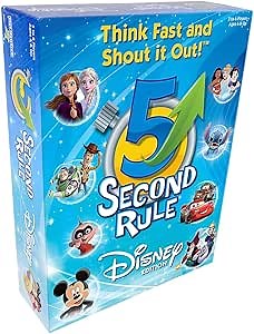 5 Second Rule Disney Edition — Fun Family Game About Your Favorite Disney Characters — Ages 6+