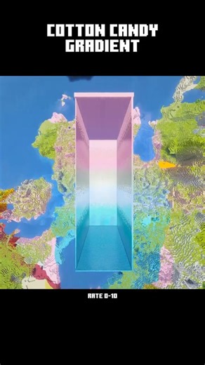Cotton Candy Gradient #minecraft #satisfying