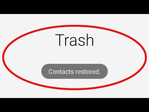How To Recover Deleted Contacts From Samsung Mobile Recycle Bin - Restore Contacts On Trash