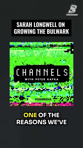 24 reactions | "I don't want to be reliant on any of the platforms. I don't want people to say, oh, you're a Substack company or oh, you're a YouTube company. Nope. We're The Bulwark." Sarah Longwell talks media strategy with Peter Kafka on Channels: | The Bulwark | Facebook
