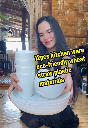 Affordable 12pcs Eco-Friendly Wheat Straw Kitchenware