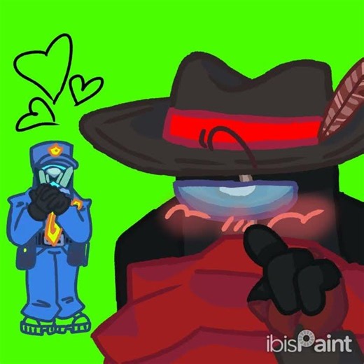 Jacob [Black] and caylus [Cyan]! yes this is yaoi lol. Btw they're my among us oc's.
