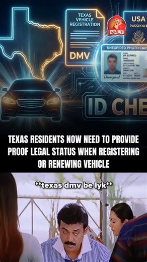 AmericaNriLaFrustration - ANLF on Instagram: "The new rules mandate that individuals registering or renewing a vehicle must provide proof of legal status, such as a valid driver's license, a U.S. passport, a foreign passport with dhs stamp accompanied by a valid Permanent Resident Card or unexpired immigrant visa, or a Texas license to carry"