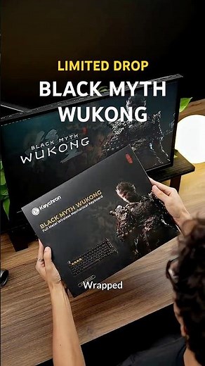 Black Myth Wukong Wireless Mechanical Keyboard — forged in myth, crafted for mastery.