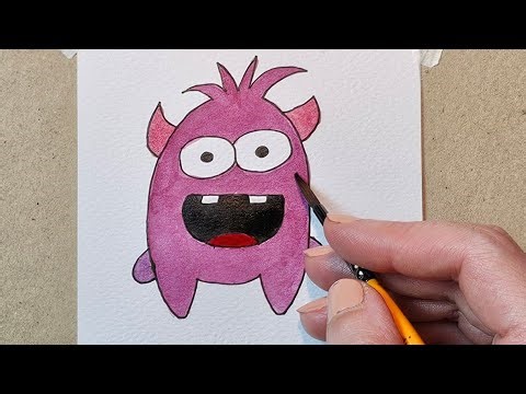 👻 Monster Drawing & Painting ✨️🖌نقاشی آسان
