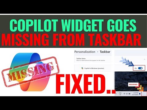Copilot Icon Not Showing In Taskbar Even After Settings is On - Easy Fix