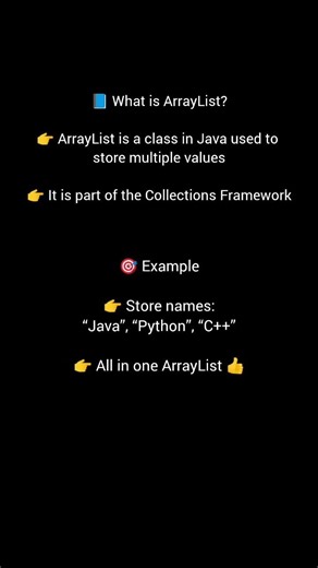 What is arraylist..,? #trending #shorts #coding #java