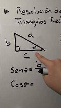 Trigonometría, triángulos rectángulos #mathematics #practice