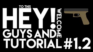 【Blender基础教程】制作一把低多边形的手枪模型与模型动画