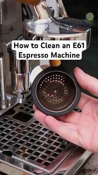 How to Clean Your E61 Espresso Machine in 10 Minutes #homebarista #espressomachine #cleaning #coffee