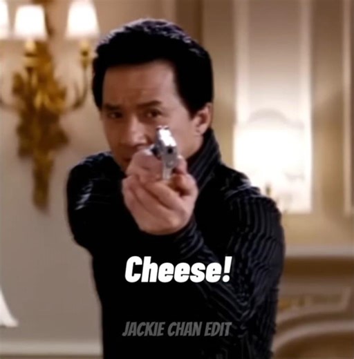 Jackie said "cheese" while filming Rush Hour III 🤣 #jackiechanedit