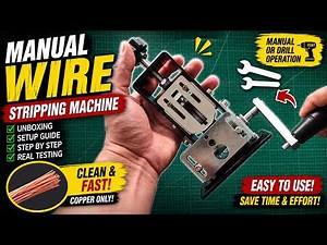 Manual Wire Stripping Machine Review & Setup | Easy Copper Wire Stripper Tutorial