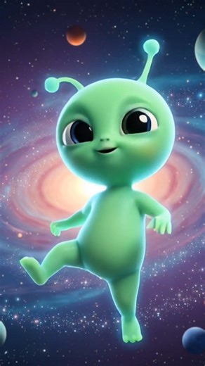 “One Cute Alien Crazy Dance in Space 👽✨