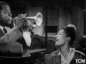 NEW ORLEANS ('47) is the only feature film made by singer Billie Holiday, who appears in this scene with Louis Armstrong. Set in 1917, the film is a love story set during the mythological end of the "Golden Age of Jazz." It is available on Watch TCM. | Turner Classic Movies: TCM