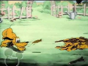 Playful Pluto (1934) computer colorized titles