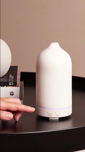 Buckley & Phillips Aromatics White Stone Oil Diffuser with Pure Lavender Essential Oil 🌿