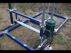 Making an Electric Chainsaw Mill - Part 2 - Making The Bed & Frame