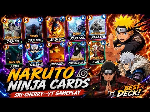 NARUTO NINJA CARDS [BEST DECK] Gameplay 💥 Tobirama, Zabuza,Hiruzen & Orochimaru, Jiraiya!!