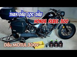 Change the engine oil and oil filter of your Honda Rebel 300 at home, and add fuel injector and c...