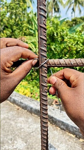 Easy Rebar Wire Trick for Construction