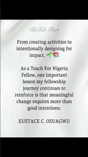From creating activities to intentionally designing for impact. 🌱📚