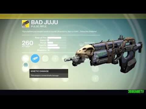 Destiny - Tolands Legacy - Exotic Bounty Walkthrough - How to get the exotic Pulse Rifle Bad Juju