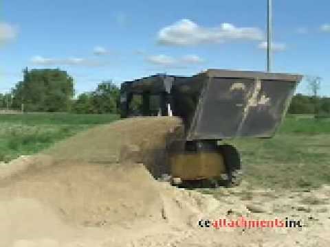 EDGE Side Discharge Bucket for Sand or Sawdust from CEAttachments, Inc.