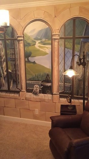 Harry Potter Nursery Mural | Magical Art for Your Nursery