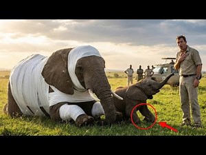 Rescuing an Injured Mother Elephant and Her Calf | Emotional Wildlife Rescue Story