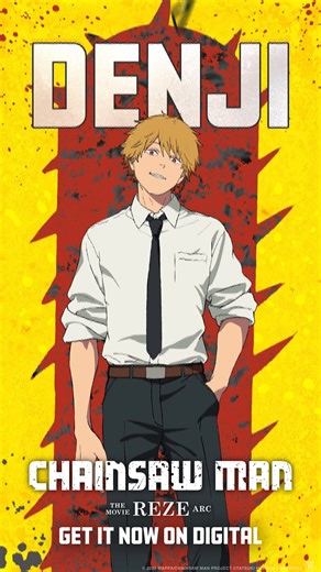 Turn movie night into ABSOLUTE BLOODY CINEMA!! Don’t miss a single insane moment of action in Chainsaw Man - The Movie: Reze Arc. Watch the sub or dub version at home today – now available exclusively on Digital. 📺 #ChainsawManMovie https://bit.ly/ChainsawManTheMovieRezeArc | Chainsaw Man