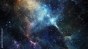 Starfield Animation Loop. 4K High-Quality Space Background.