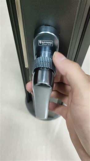 Aluminum alloy doors and windows point knob password lock handle, child safety lock installation