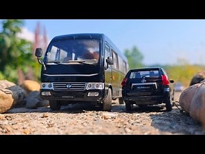 Realistic Diecast Model Of Mini Toyota Coaster Bus | Scale Models | Model Bus | Auto Legends