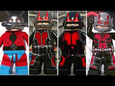 Evolution of Ant-Man in LEGO Marvel Videogames