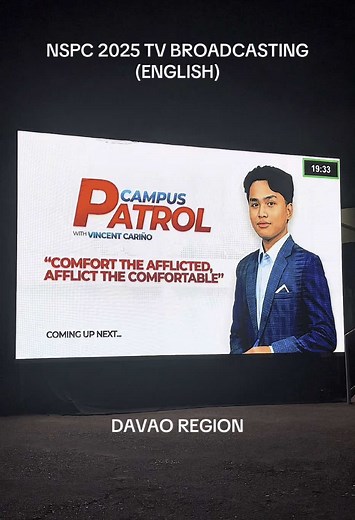 Davao Region’s TV Broad English team Finally finished their NSPC 2025 broadcast. Seeing how far they’ve come the improvements in scripting, delivery, and tech makes every adjustment worth it. Proud to witness their growth and dedication firsthand. “Comfort the Afflicted, Afflict the Comfortable” @karl @mat @𝙼𝙾𝙹𝙾𝙹𝙾𝙹𝙾 @💞 @🍁K_Sofia🍁 #NSPC2025 #rspc2025 #dspc2025 #vigan #vigancity #TVBroad #tvbroadcastingenglish #DavaoRegion #journalist #journalism #fyp #foryoupage