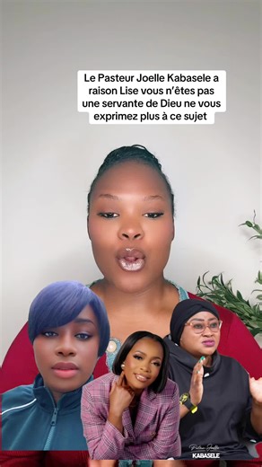 Le Pasteur Joelle Kabasele a raison Lise vous n’êtes pas une servante de Dieu ne vous exprimez plus à ce sujet #pourtoi #sandrambuyi #joellekabasele