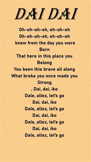 Dai Dai (Fifa world cup) song Lyrics-Shakira&Burna Boy #shakira #burnaboy #dadai#lyrics #fifa2026