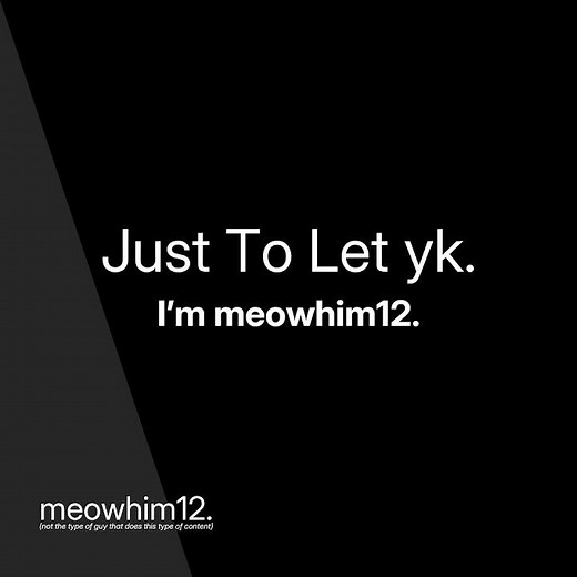 just to let you know...