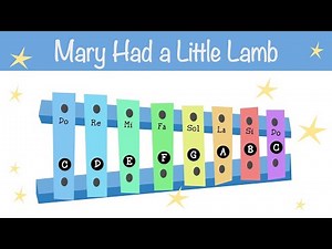 Mary Had a Little Lamb - Xylophone tutorial and songs for beginners - Normal speed