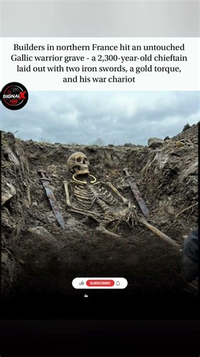 Ancient history unearthed in northern France! ⚔️🏹#GallicWarrior #Archaeology