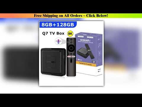 Q7 New Android 14 TV Box 8GB+128GB Smart Network Set-Top Box Supports WiFi 6 Bluetooth 5.0 4K