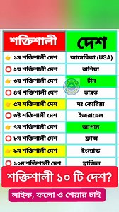 890K views · 1.5K reactions | শক্তিশালী ১০ টি দেশ..? #educationmatters #educationforall #strong #strongman #fypシ゚viralシ #highlightsシ゚ #foryouシpage #gk #gkchallenge #mcqueen #gkquiz #countryside #country #rasiya #usareels #usa #China #malaysia #everyoneシ゚ #shortsreels #reelsviralシ #reelsfbシ #viralreelsシ | Educational Side 0.01 | Facebook