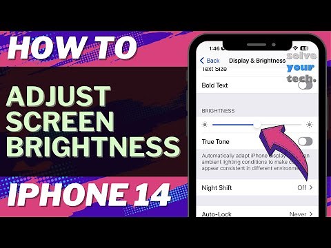 How to Adjust Screen Brightness on iPhone 14
