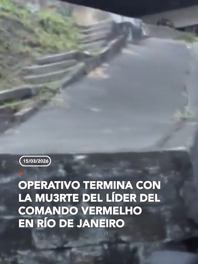 Líder del Comando Vermelho abatido en Río de Janeiro