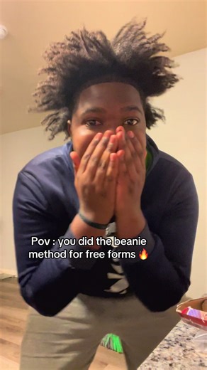 Tutorial? lmk #freeformdreads #freeforms #hair #method #fyp | beanie method freeforms