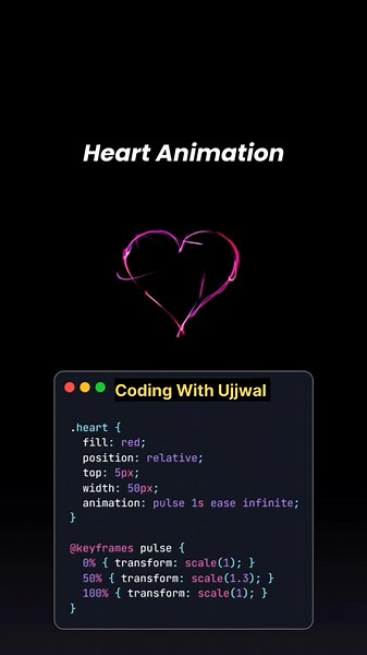 Create a Stunning Heart Animation with HTML & CSS ❤️ l