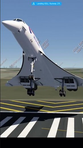 British Airways Concorde Landing at London Heathrow - Switch 2 Gameplay Aerofly FS Flight Simulator